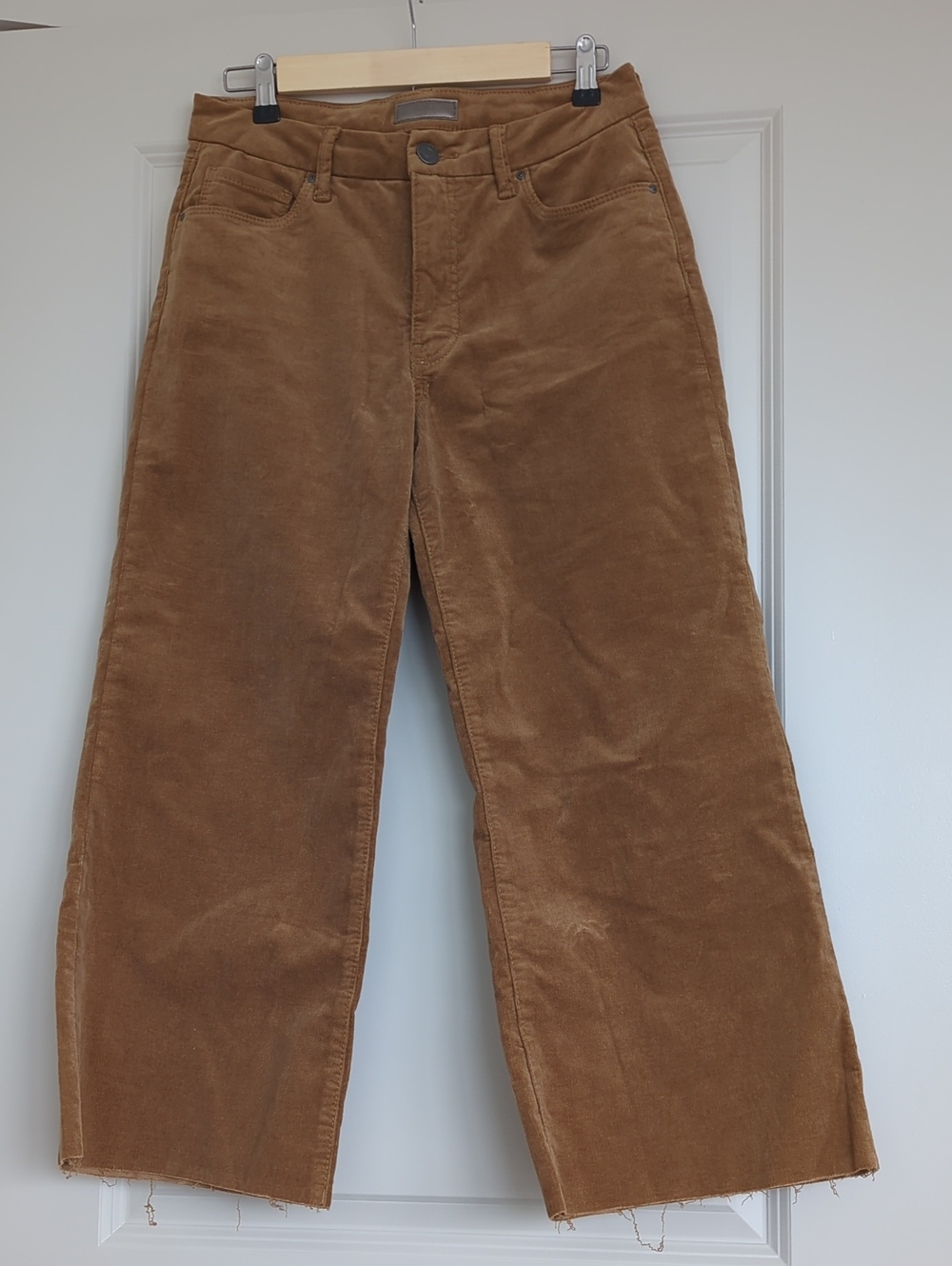 Kut from the Kloth High Rise Wide-Leg Corduroy Pants Fab Ab - Carmel Brown - 4P